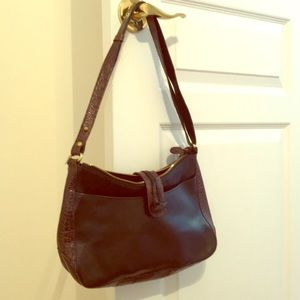 Brahmin snake skin leather purse